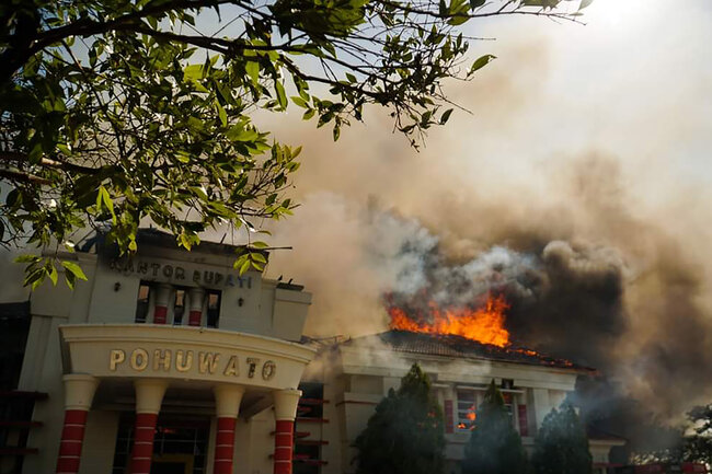 Polri Pastikan Situasi Telah Kondusif Pasca-Demo Berujung Pembakaran Kantor Bupati
