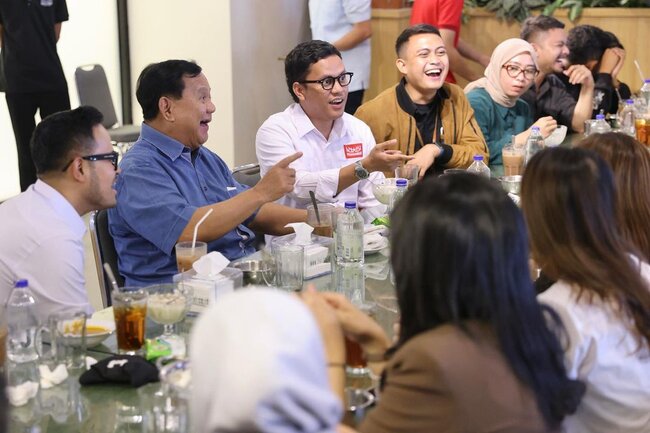 Mampu Selesaikan Persoalan Bangsa, Prabowo Digandrungi Anak Muda