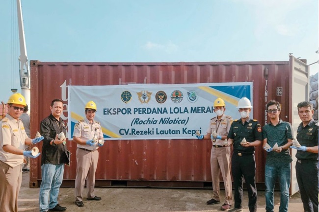 UMKM Tanjungpinang Ekspor 13 Ton Cangkang Keong Bahan Baku Kancing Baju