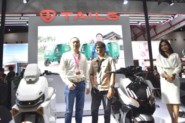 Tampil Perdana di Indonesia, TAILG Luncurkan 3 Motor Litrik Baru