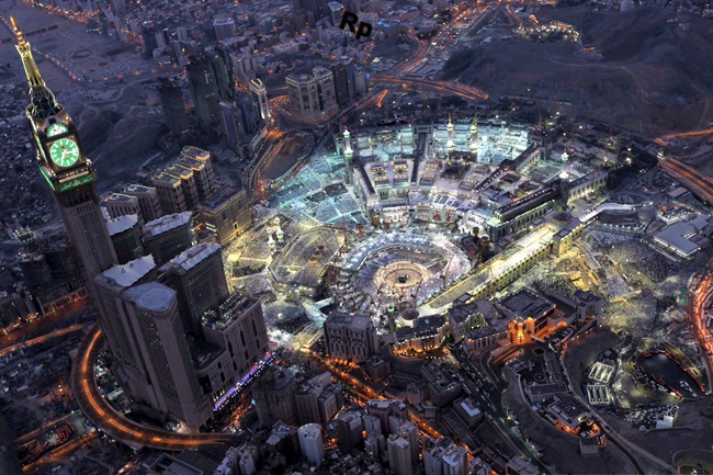 Makkah Lingkungan Keras Bergunung Batu Tempat Rendezvous Adam dan Hawa
