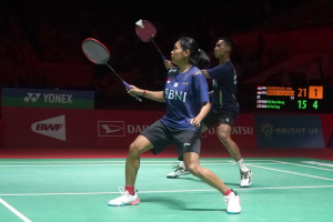 Kalahkan Unggulan Dua, Jafar/Aisyah Melangkah ke Babak 8 Besar Indonesia Masters 2023