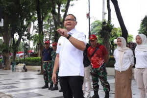Pj Wali Kota Batu Ditunjuk Komandan Upacara Puncak Hari Otoda di Surabaya