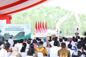 Melengkapi Layanan Kesehatan, Presiden Jokowi Lakukan Groundbreaking Gedung BPJS Kesehatan di IKN