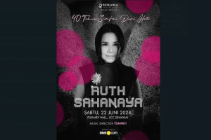 Konser Ruth Sahanaya: 40 Tahun Simfoni dari Hati