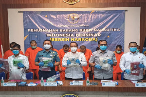 BNNP Kepri Musnahkan Sabu dan Ekstasi, Kleim Selamatkan 230 Ribu Jiwa 