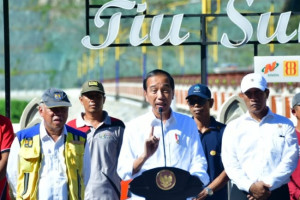 Presiden Joko Widodo Resmikan Bendungan Tiu Suntuk Sumbawa Barat